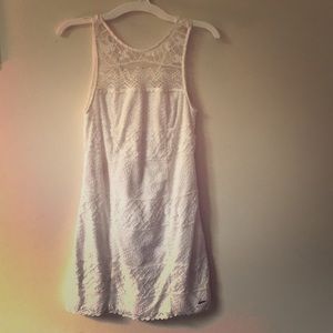 AF Girls white lace layered dress zipper-worn once free box and bag!